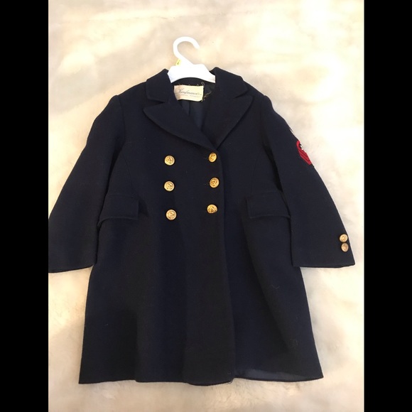 Vintage Military Style Pea Coat. - Picture 2 of 7